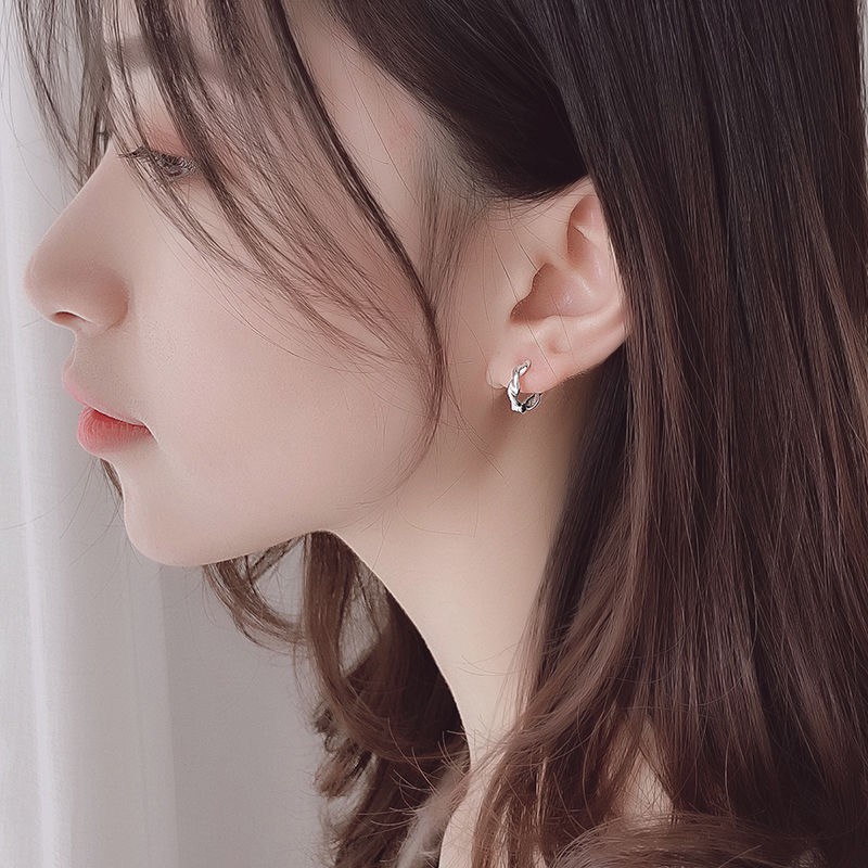 Khuyên Tai Dạng Xoắn Đơn Giản Phong Cách Hàn Quốc C327