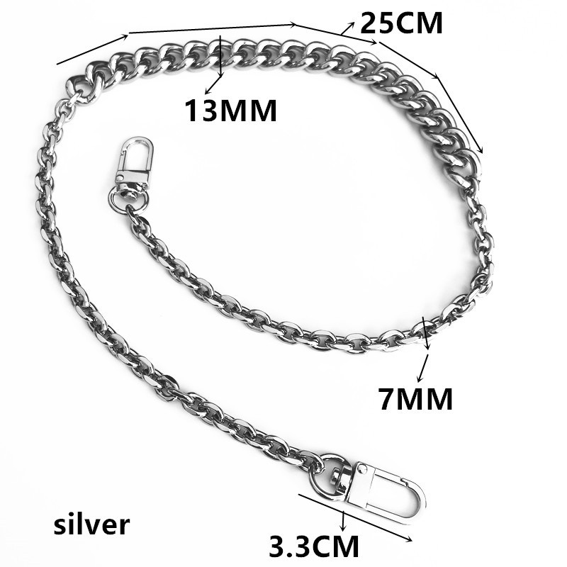 Dây Xích Đeo Chéo Vai Bằng Hợp Kim Nhôm Gọn Nhẹ DIY Dành Cho Túi Xách Nữ