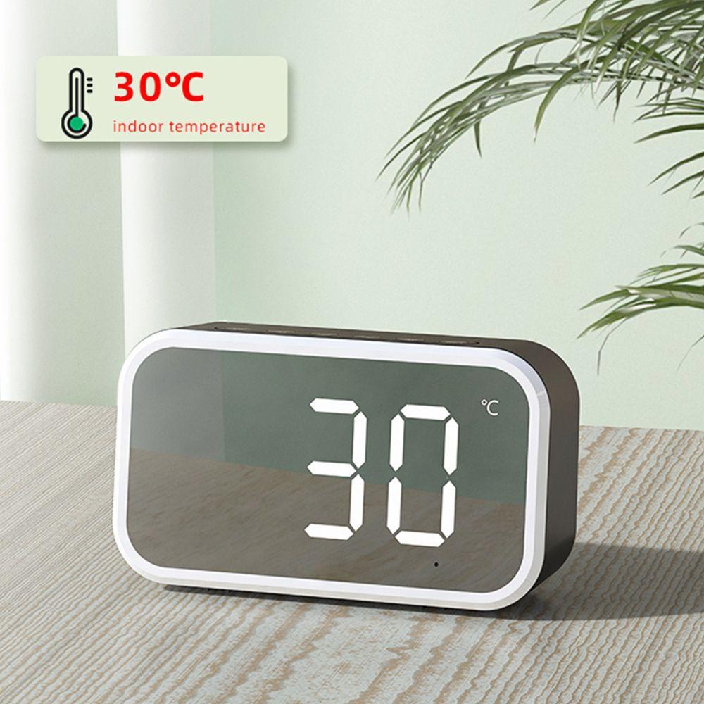 Đồng Hồ Hẹn Giờ Điện Tử Để Bàn Có Đèn LED Kết Nối Bluetooth Cổng Sạc USB