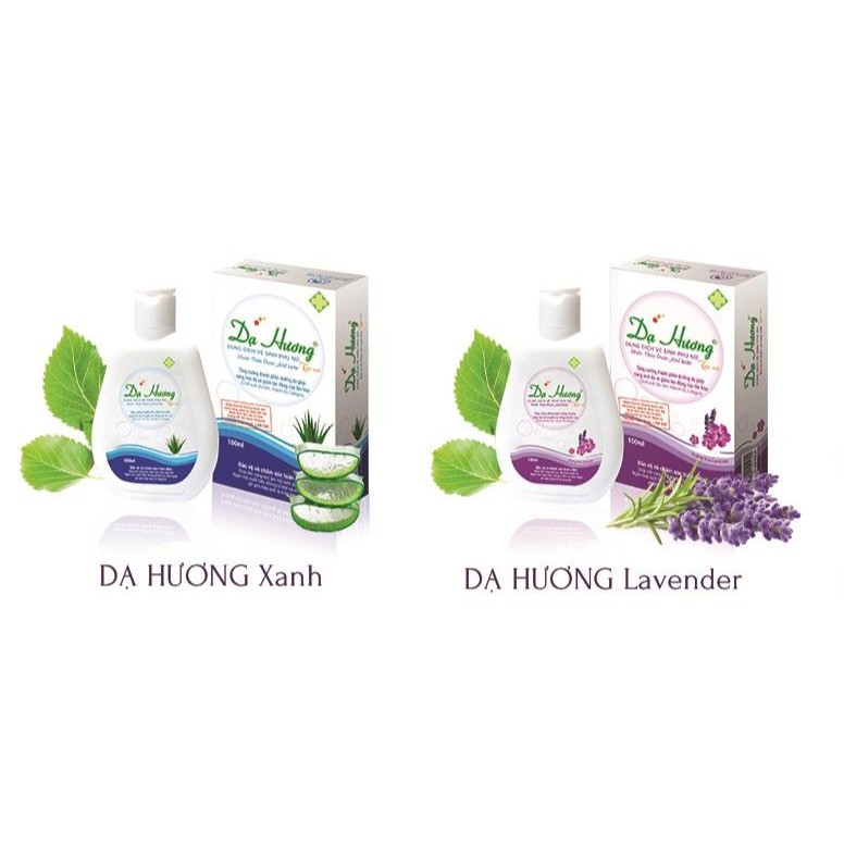 ✅[CHÍNH HÃNG+QUÀ TẶNG] Dung dịch vệ sinh phụ nữ Dạ Hương Xanh &amp; Tím &amp; Teen (100ml)