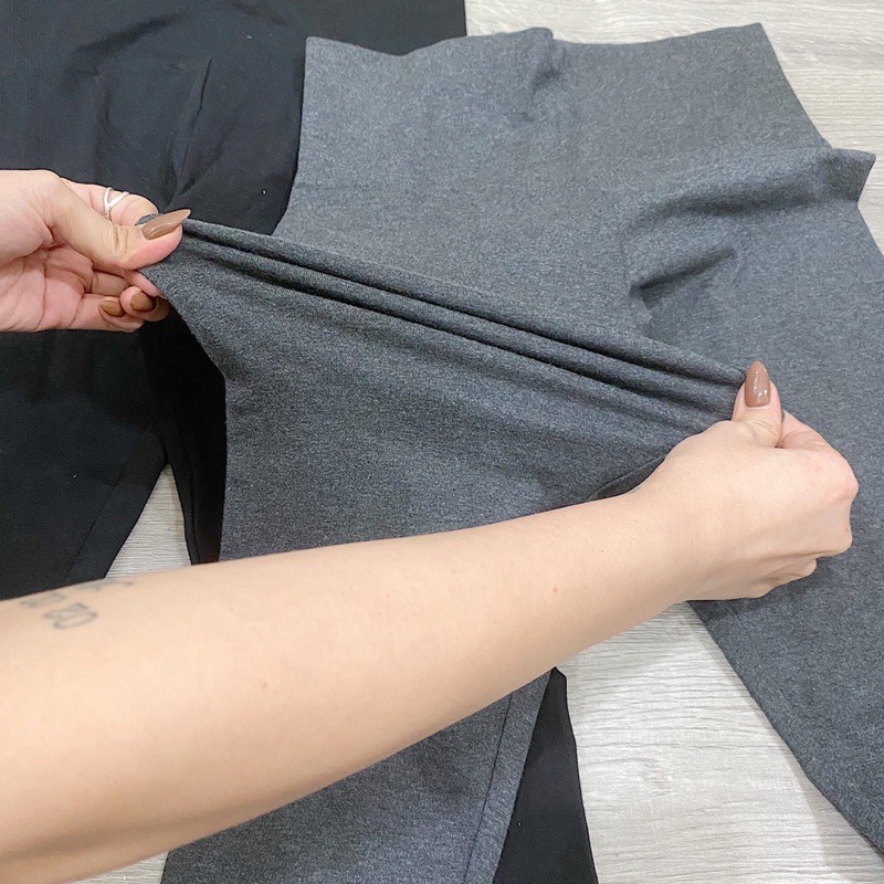 Quần legging lưng cao bản to hiệu f21 chuẩn xịn, chất thun cotton dày dặn, co giã 4 chiều thoải mái (hình thật)