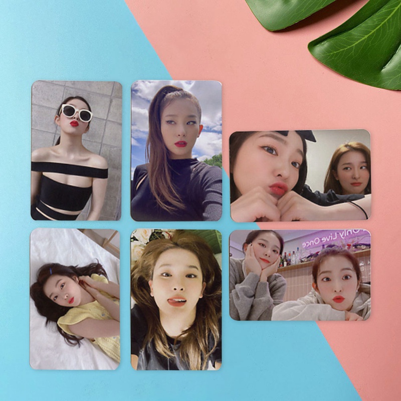 Set 6 Tấm Ảnh Nhóm Nhạc Axiaocao Red Velvet Irene & Seulgi 1st