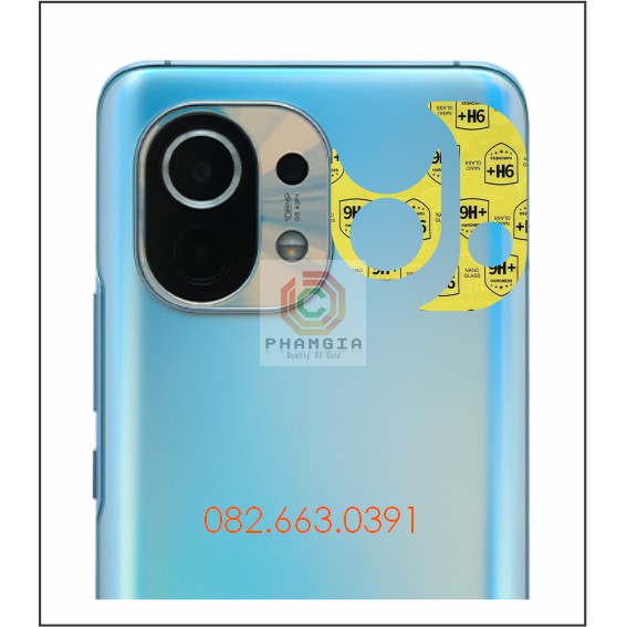 Cường lực camera Xiaomi Mi 11 / Mi 11 Pro nano trong suốt siêu bền