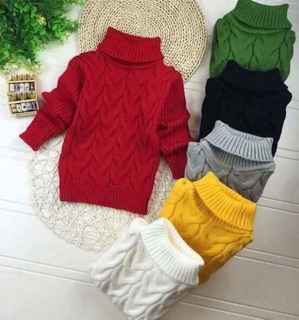 Áo len vặn thừng cho bé