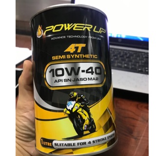 Dầu nhớt bán tổng hợp Power Up 10w-40 nhập khẩu Malaysia