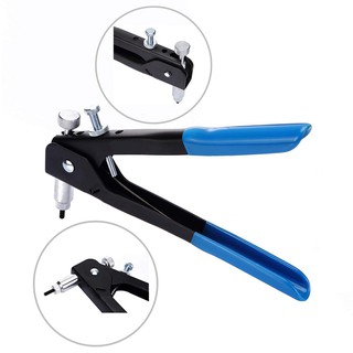 126pcs Kit Set Blind Rivet Nut Hand Riveter Tool Wrench Threaded Insert Rivnut N