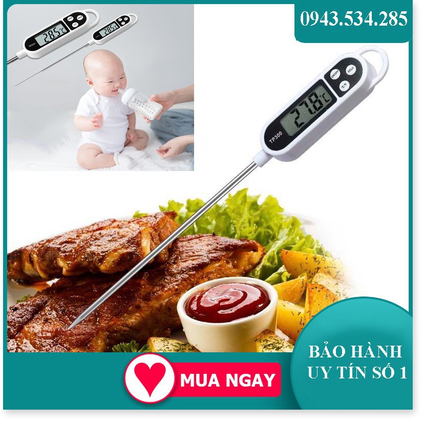 Nhiệt Kế Đo Nước, Nhiệt Kế Phòng Bếp, Cây Đo Nhiệt Độ Cho Bé, Nhiệt Kế Nấu Ăn, Pha Sữa Kt300 (Màu Trắng) SCG 24h