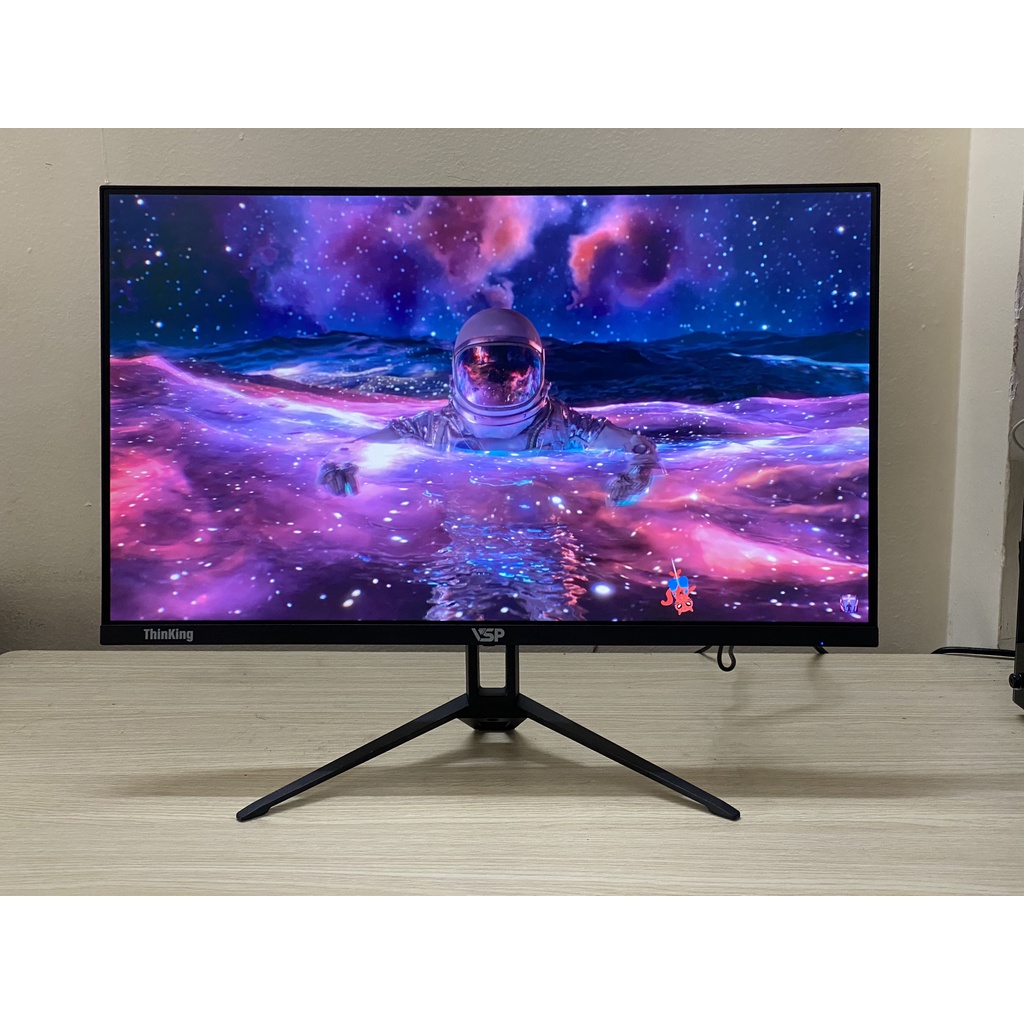 Màn hình 24inch, 24 inch, 24" full viền,  VSP ThinKing v2408s /vi24 IP2408s Trắng Đen VA/ IPS , 75Hz, vesa - chính