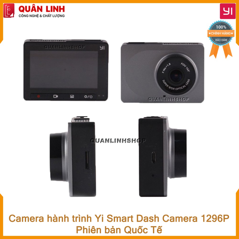 Camera hành trình Xiaomi YI Car Smart Dash Camera 1296p 2K - phiên bản quốc tế, tặng kèm thẻ nhớ 64GB | BigBuy360 - bigbuy360.vn