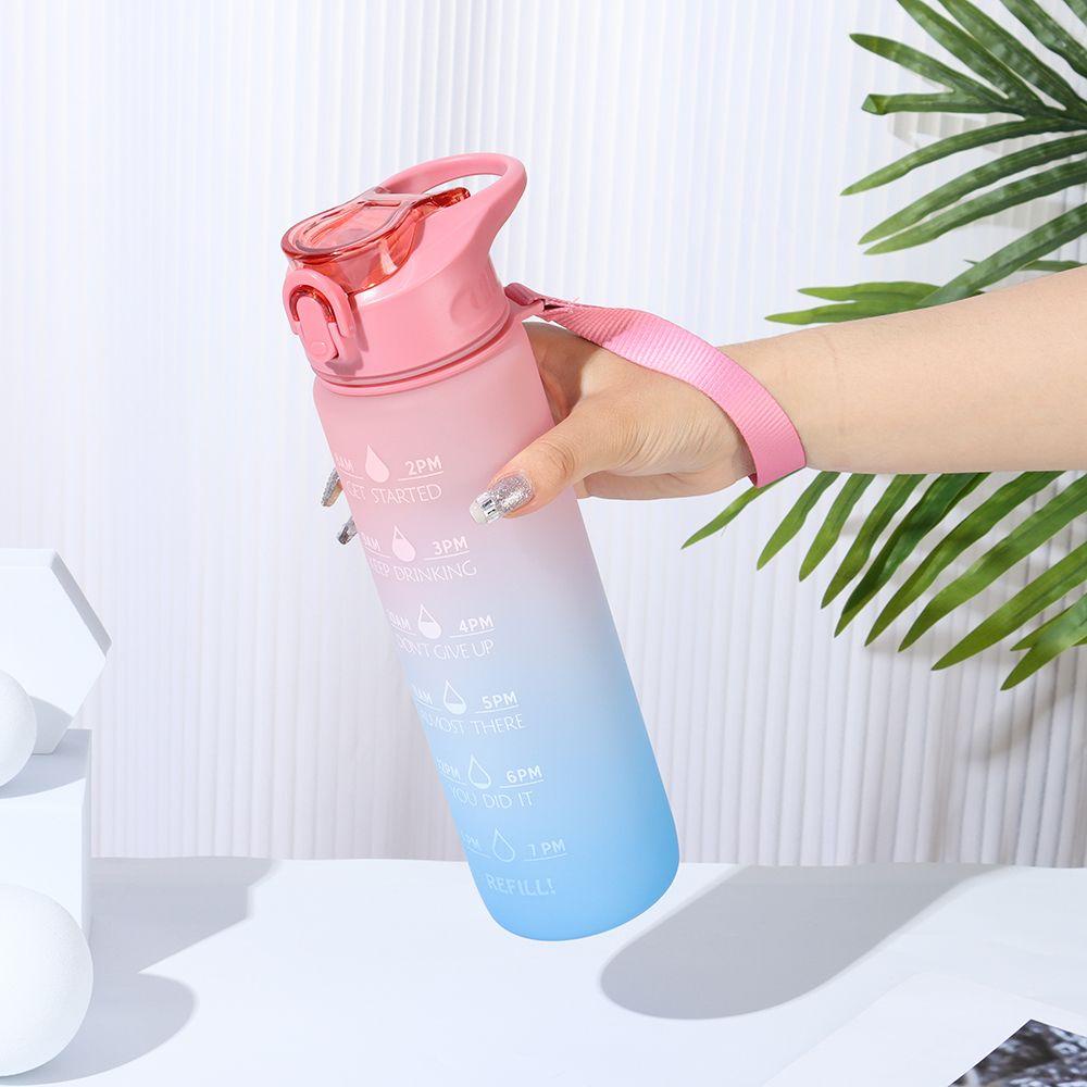 PISTA Bình Nước 1000ml Chống Rò Rỉ Có Ống Hút Tiện Dụng