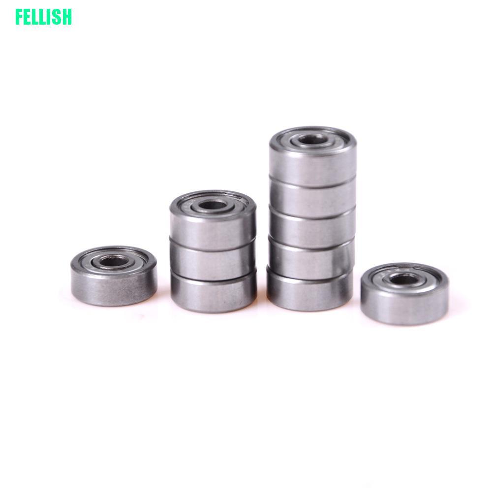 Set 10 vòng bi bằng kim loại 606zz 6x17 X 6 mm đa dụng