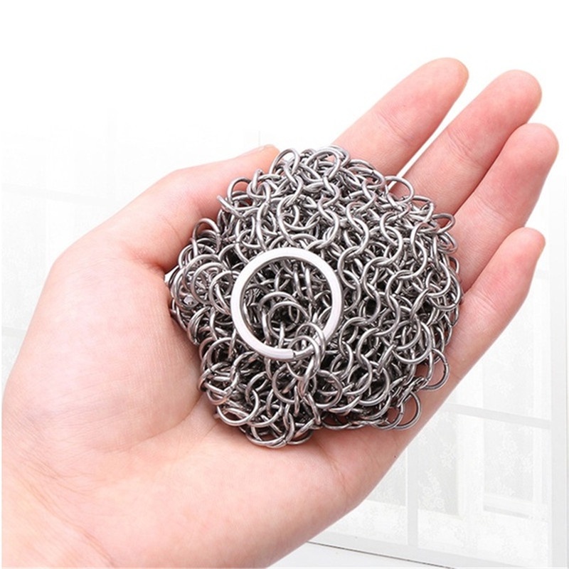 Lưới Inox Rửa Chén / Chà Nồi Chống Rỉ Sét Tiện Dụng Cho Mọi Loại Chảo Chiên