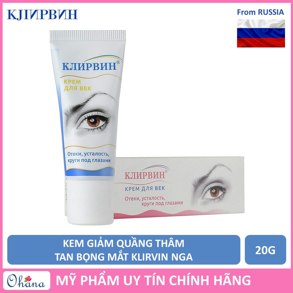 Kem Giảm Quầng Thâm Và Tan Bọng Mắt Nga Klirvin 20g | BigBuy360 - bigbuy360.vn