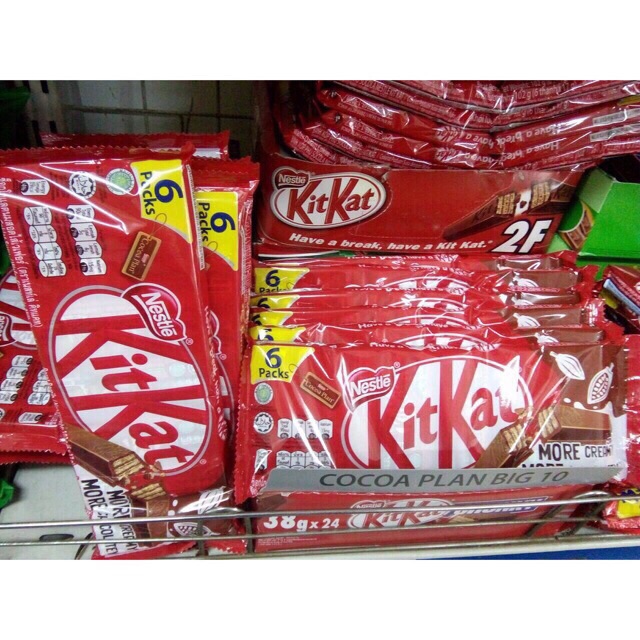 6 thanh socola kitkat 2F 17gram