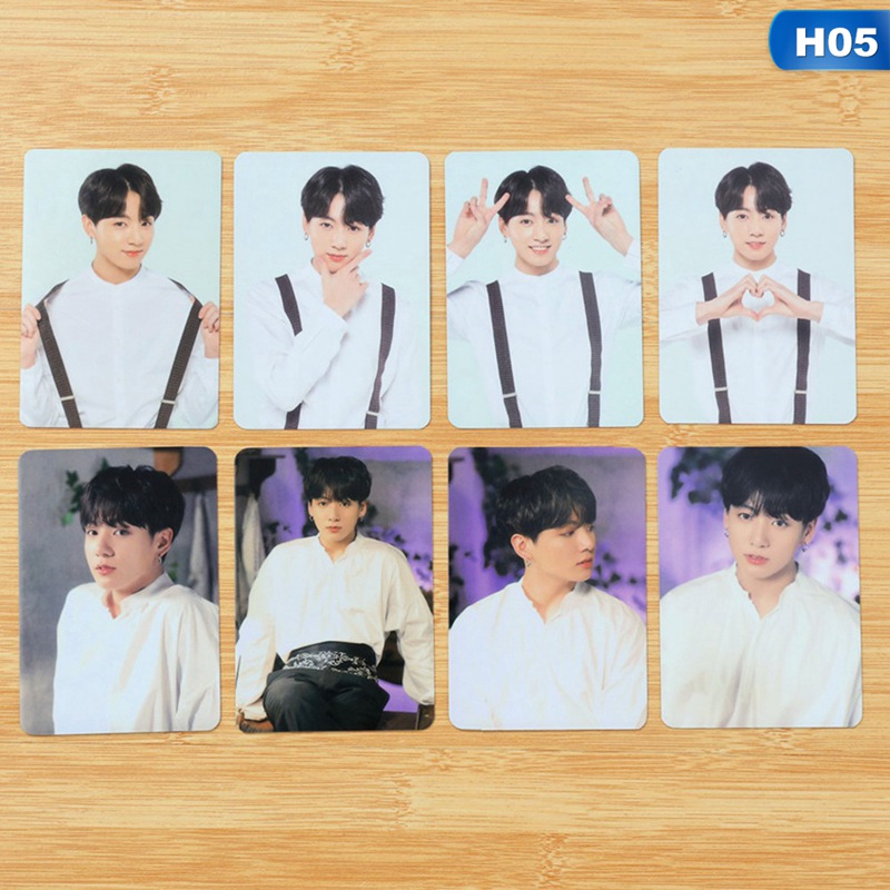 Set 4 / 8 Tấm Ảnh In Hình Các Thành Viên Nhóm Nhạc Bts 5th Muster