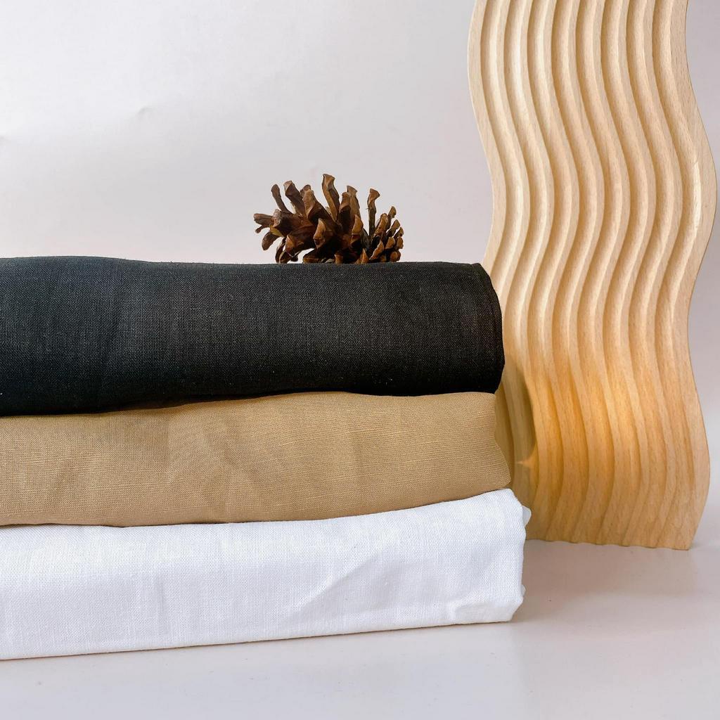 Quần Nữ Linen Ống Suông Dáng Dài Chất Liệu Linen Màu Basic Thoáng Mát Thoải Mái