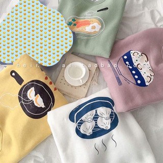 [Sói Xám] [Free ship 50k] ❤️❤️❤️- Áo nỉ đồ ăn BY12 -Vải xịn