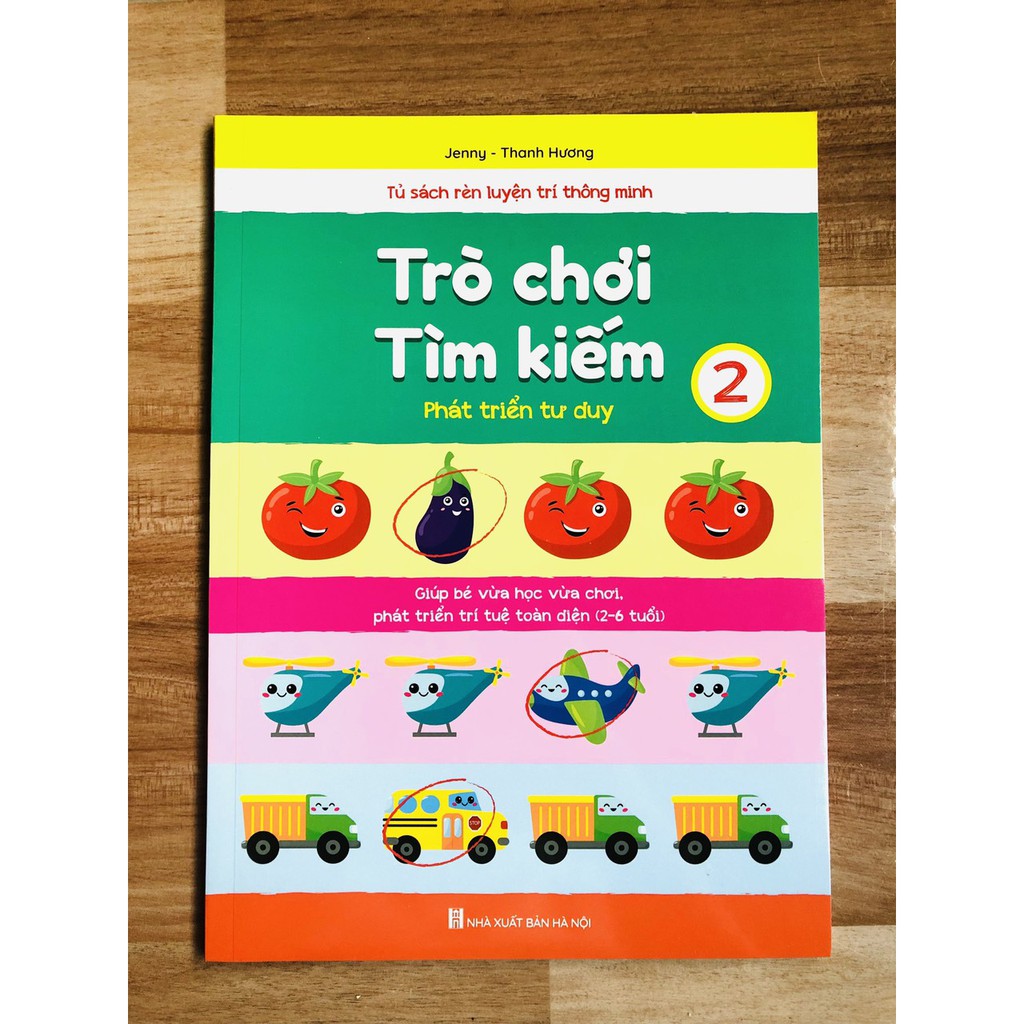 Sách - Combo Trò Chơi Tìm Kiếm - Phát triển tư duy cho trẻ 2 - 6 tuổi - Quyển 1,2 (2 cuốn)