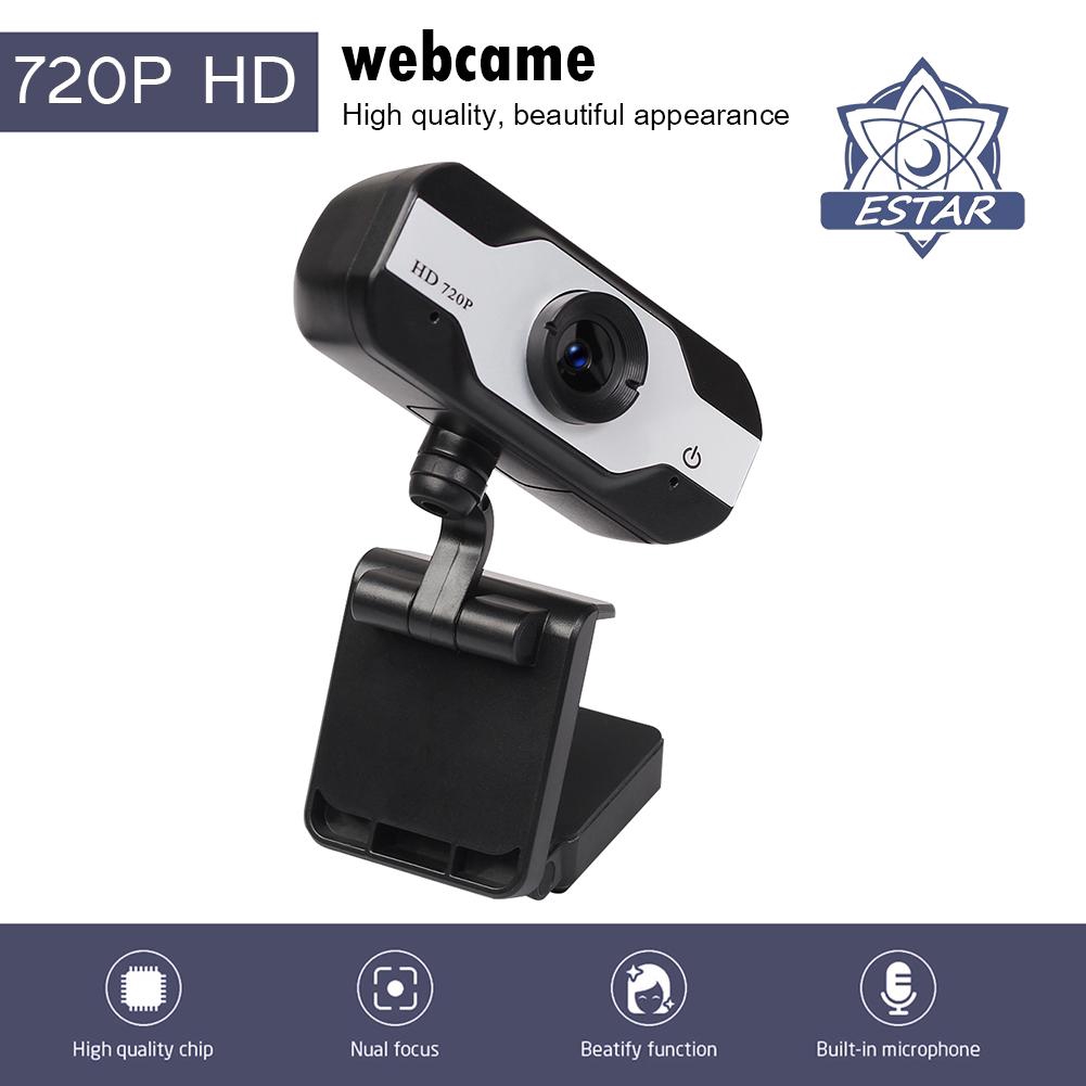 Webcam 720p Hd Có Micro Xoay 360 Độ Cho Laptop Pc