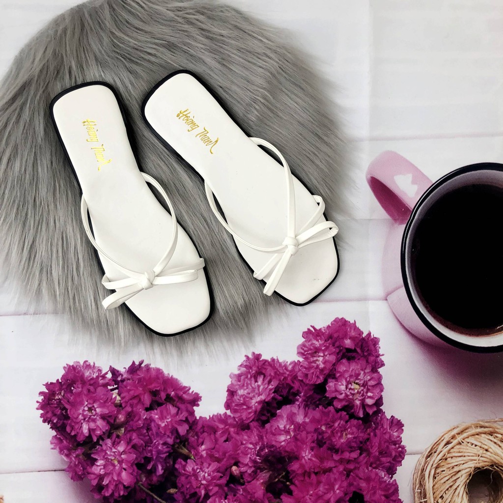 Dép nữ có nơ nhiều màu siêu xinh DE5
