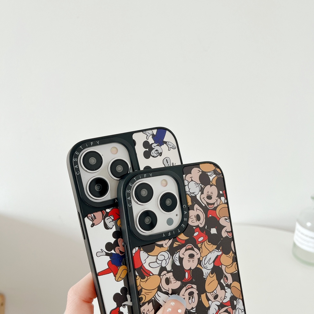 Ốp Điện Thoại TPU Chống Sốc Tráng Gương In Hình Chuột Mickey Cho iPhone 14 pro max 11 14Plus 13 pro max 12 pro max
