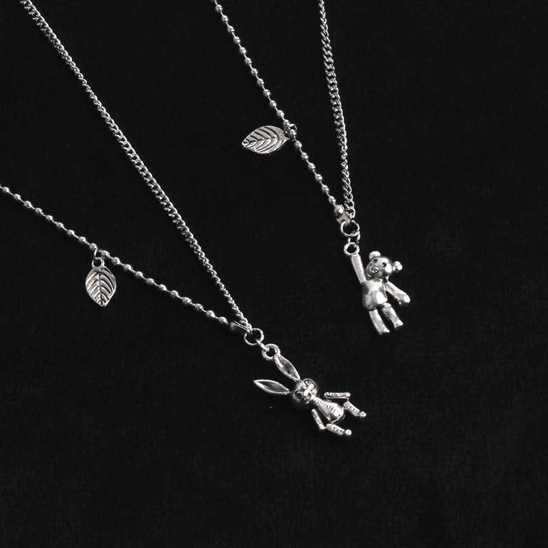 Vòng Cổ Mặt Dây Chuyền Thỏ 223972 Dây Chuyền Mặt Hình Gấu Thời Trang Cá Tính Cho Nam Và Nữ
