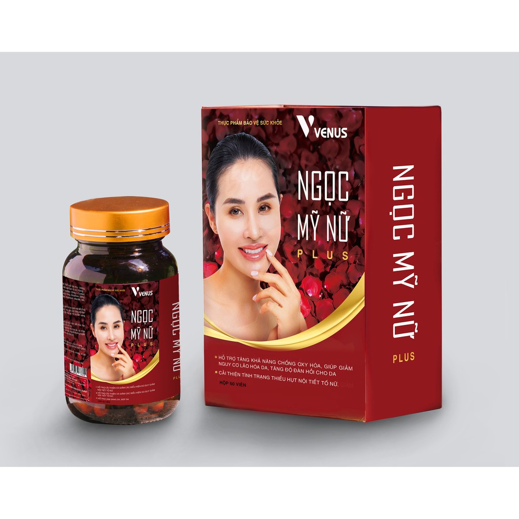 Nội tiết ngọc mỹ nữ plus - Tăng cường nội tiết tố nữ, đẹp da, dưỡng tóc, tăng cường sức khỏe