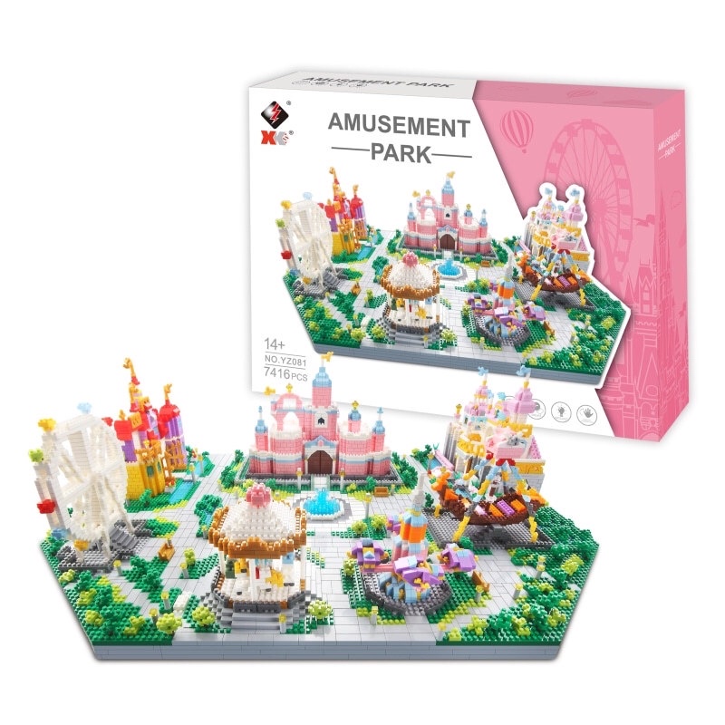 [ORDER] Công viên giải trí 3-trong-1 7416 miếng mô hình đồ chơi lắp ráp xếp hình lego trẻ em