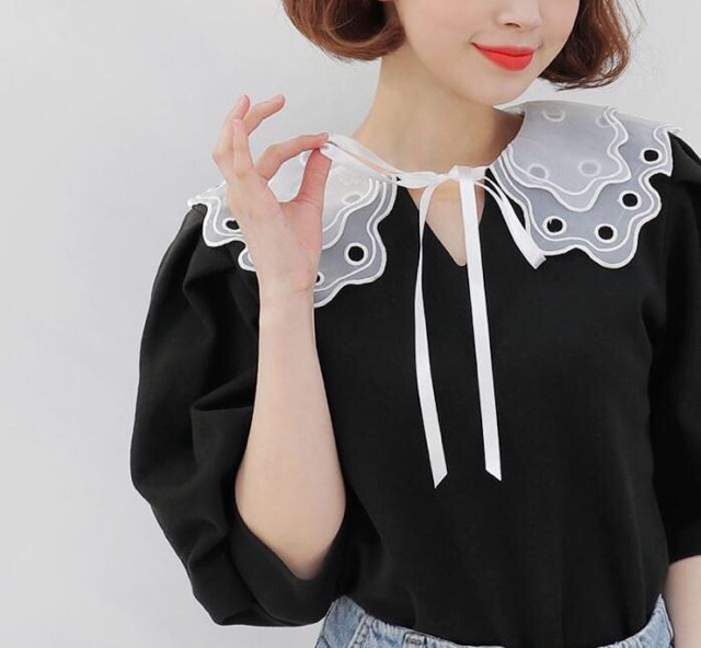 Cổ áo rời mặc cùng áo váy không cổ trẻ trung năng động - Link Tông hợp removable collar | BigBuy360 - bigbuy360.vn