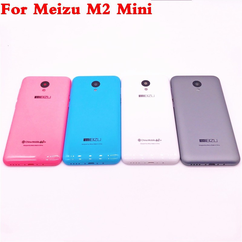 Original 5.0 inch New Battery Door Back Cover Housing Case For MEIZU M2 Mini With Camera Lens with Power Volume Buttons