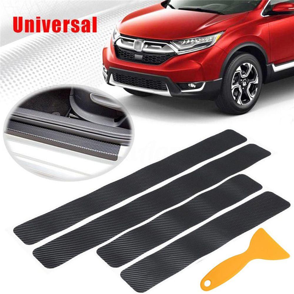 Bộ 4 Miếng Dán Trang Trí Cửa Xe Hơi Màu Đen Thông Dụng