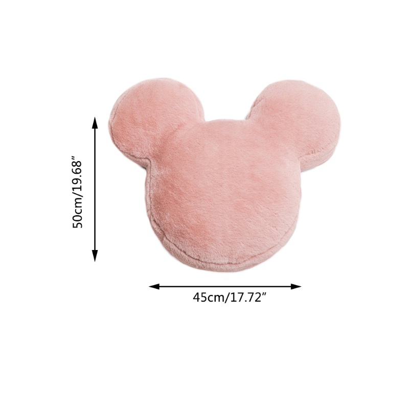 Gối Lông Thỏ Hoạt Hình Có Lõi Lưng Trang Trí Nhà Cửa/Phòng Ngủ