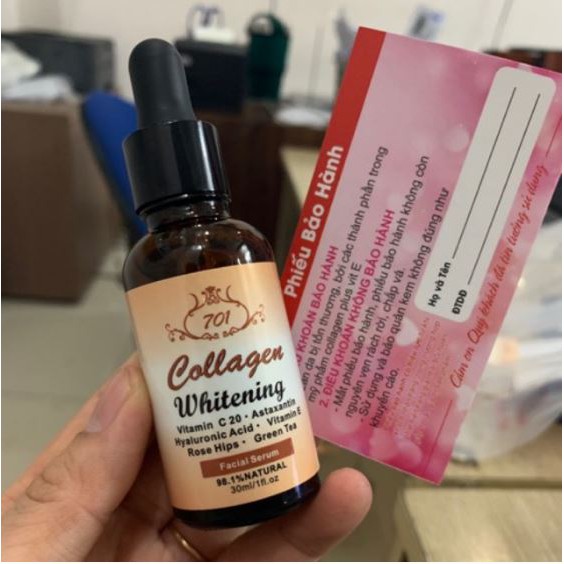 Serum dưỡng trắng da collagen 701