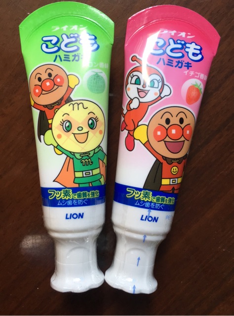 Kem đánh răng trẻ em Lion 40 ml (Dưa bở và Dâu tây)