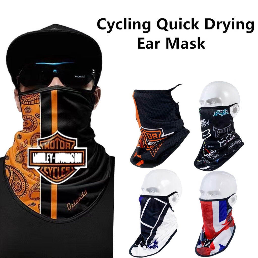 Khăn Lau Mặt/Cổ Dài Khô Nhanh Thời Trang Có Thể Giặt Lại Phụ Kiện Đi Xe Ngoài Trời Cho Harley Fox Rossi Dainesse