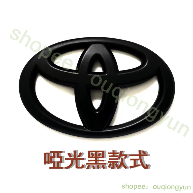 Không Tháo Rời Logo Xe Toyota Đen Rav4 Altis VIOS WISH Camry YARIS Sienta Vô Lăng Logo Trung Quốc Lưới Xe Phía Trước Logo Phía Sau