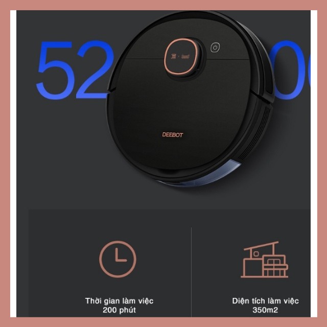 [PIN 5200MAH] ROBOT HÚT BỤI LAU NHÀ ECOVACS DEEBOT T5 MAX HÀNG MỚI NGUYÊN SEAL LƯU 3 SƠ ĐỒ SET TƯỜNG ẢO - LELAI SHOP