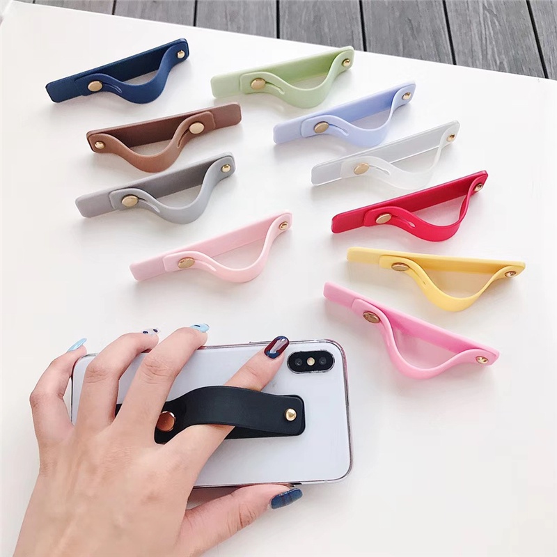 Dây Xỏ Tay Bằng Silicon Màu Kẹo Dễ Thương Cho Điện Thoại for  iPhone &amp; Android