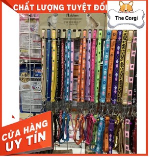Dây dắt kèm vòng cổ chuông cho chó mèo