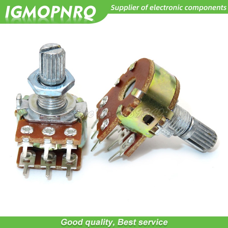 Set 5 Chiết Áp Khuếch Đại Âm Thanh B1K B2K B5K B10K B20K B50K B100K B1M 6Pin WH148 1K 2K 5K 10K 50K 100K 1M Chuyên Dụng