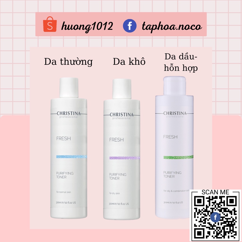 Nước hoa hồng Fresh Purifying Toner 300ml