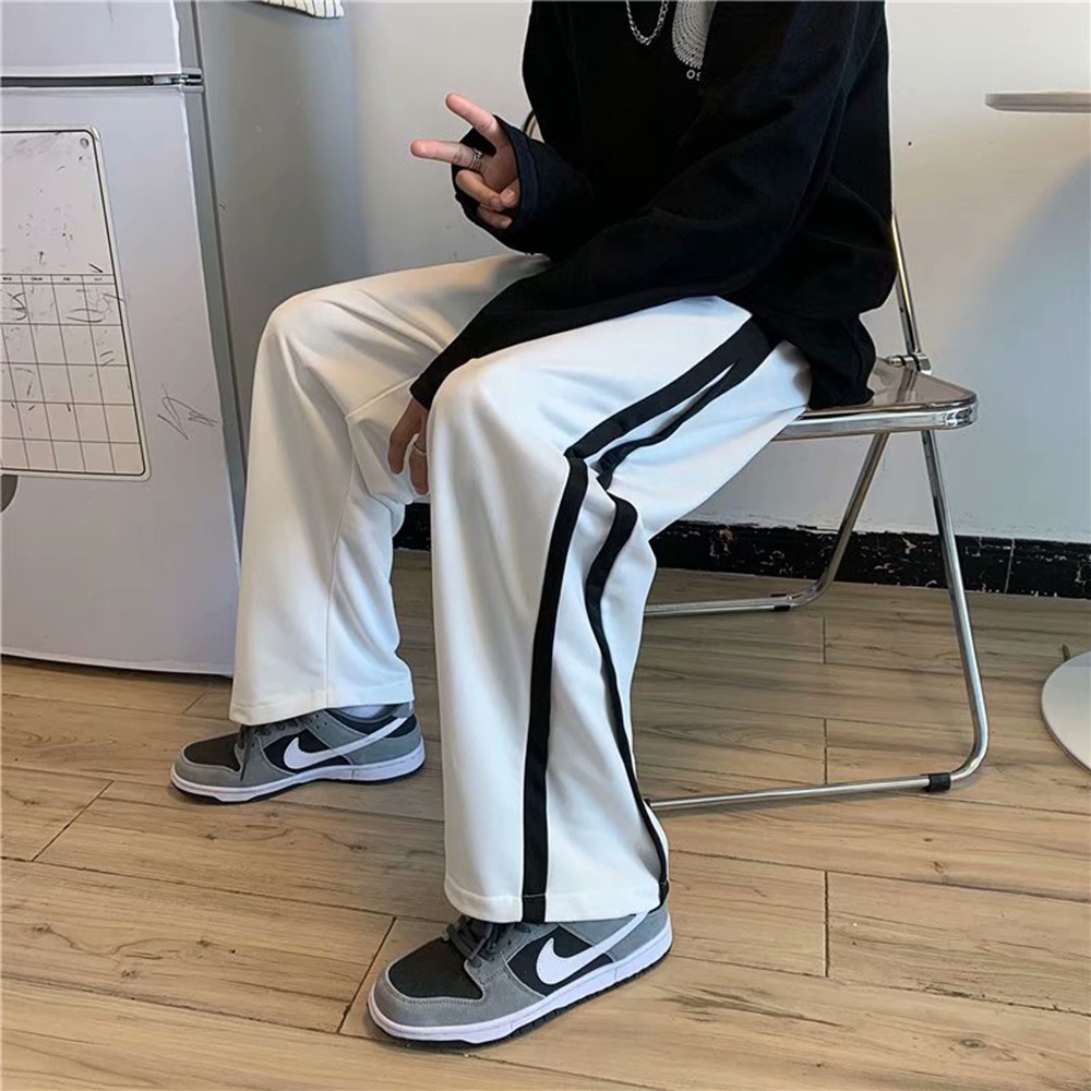 Quần Jogger Thể Thao Quần Culottes Ống Suông Rộng Phối Viền Sọc STYLE MARVEN - JOGGER NAM 001
