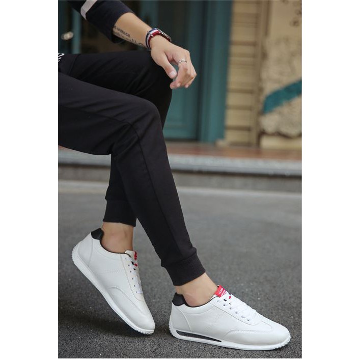 [💥FREESHIP💥]Giày Da Trắng Nam Thể Thao Cao Cấp - Giày Nam Cổ Thấp Đẹp Giá Rẻ Trẻ Trung Bảo Hành 12 Tháng | BigBuy360 - bigbuy360.vn