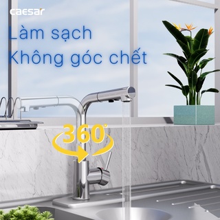 Vòi Bếp Nóng Lạnh (rút dây) - K915C CAESAR