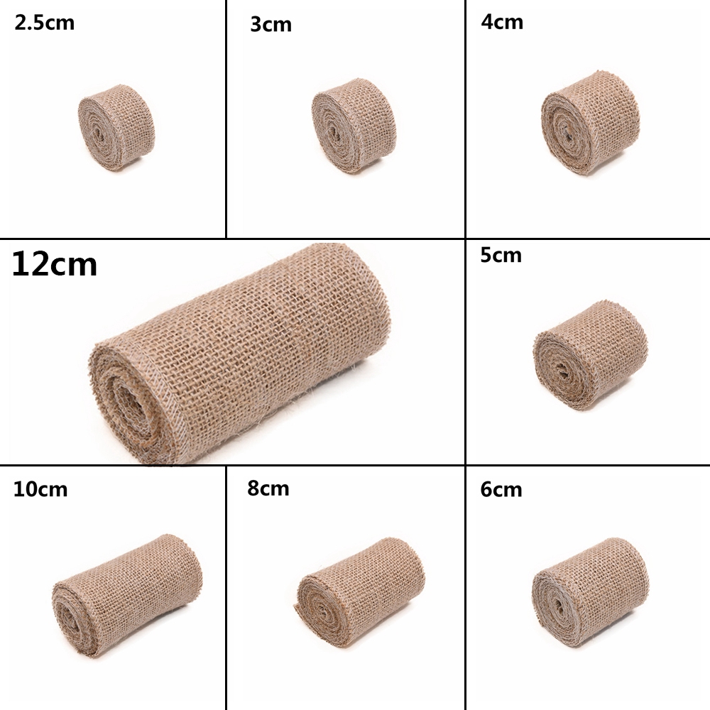 Cuộn dây 2m trang trí kiểu sợi đay tự nhiên