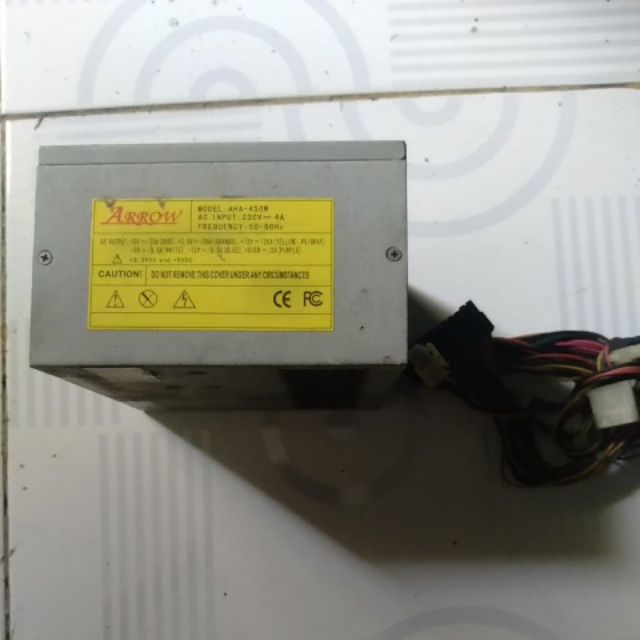 Nguồn vi tính hãng Arrow AHA 450W (cũ nhưng còn dùng ok)