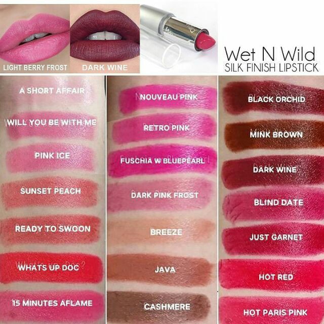 Son thỏi Wet n Wild Silky Finish màu Mink Brown