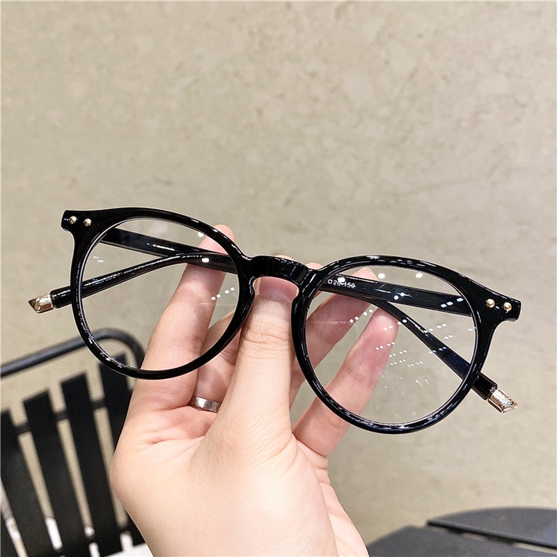 Mắt kính gọng tròn chống ánh sáng xanh thời trang Hàn Quốc trẻ trung