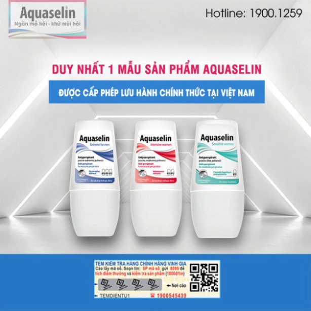 GIA CỰC SỐC Aquaselin intensive women – Lăn nách nữ loại mạnh (mồ hôi nhiều) GIA CỰC SỐC