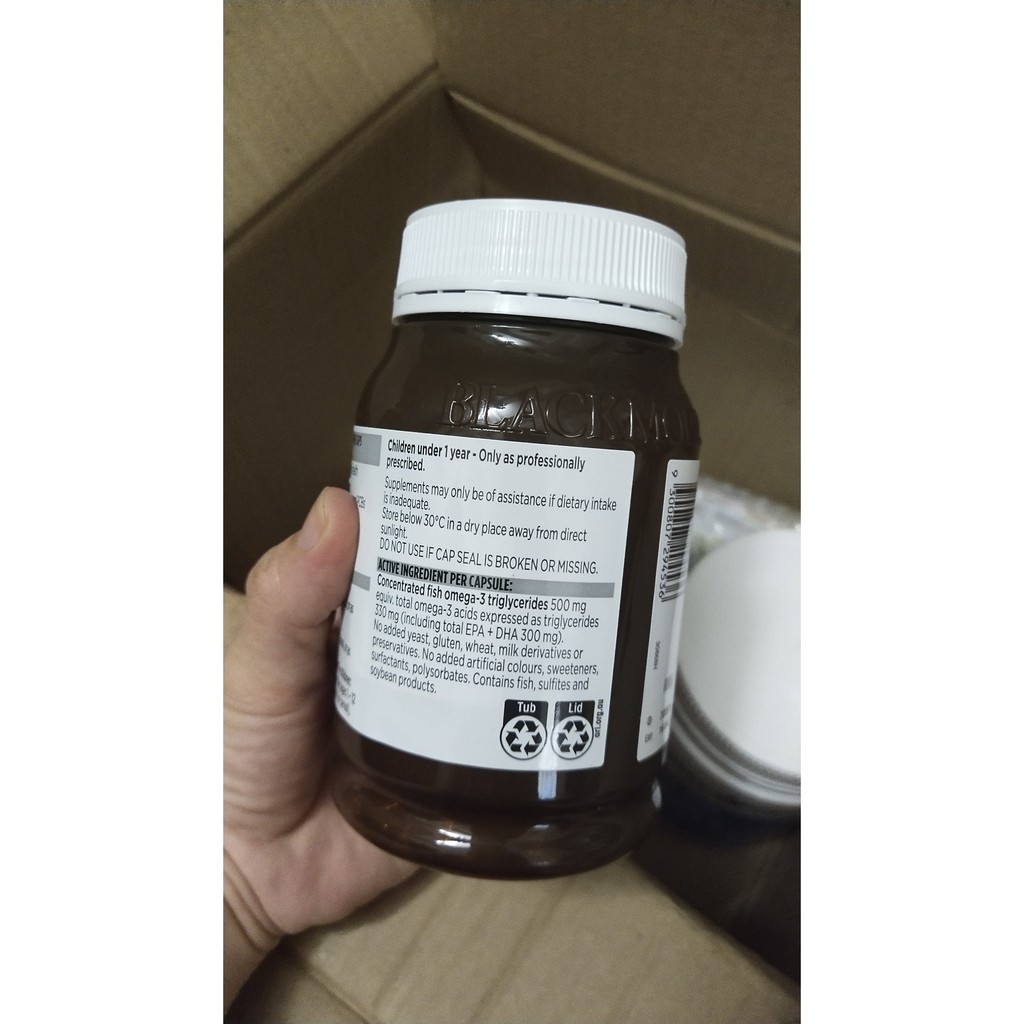 ((MẪU MỚI)-Dầu Cá Không Mùi Blackmores Odourless Fish Oil Mini Capsules 400 viên date xa | BigBuy360 - bigbuy360.vn